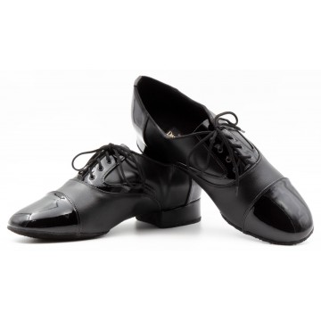 Мужские туфли для бальных танцев DanceMaster 2420 lak+kozha  стандарт 2,5 см